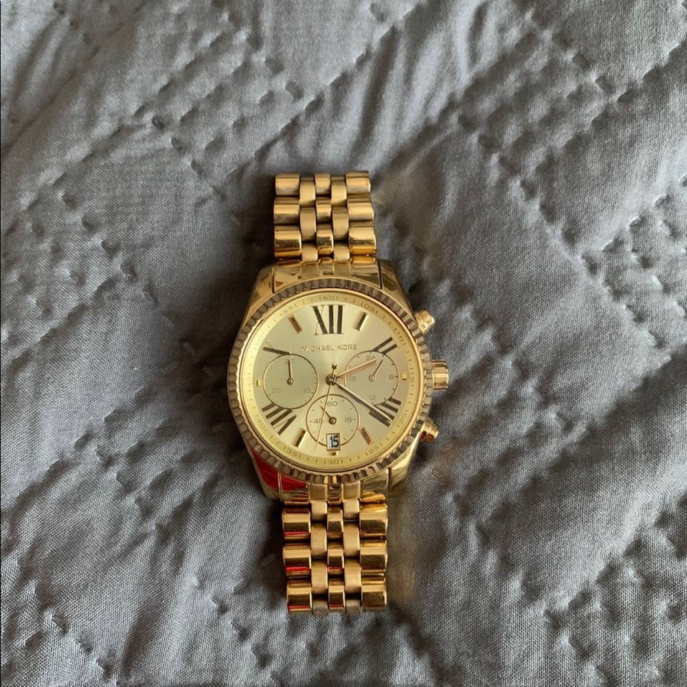 Gold Michael Kors watch